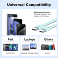 thumbnail image 6 of Charger Compatible for iPhone 18 17 16 15 Charger Fast Charging,2 Pack 20W USB C Charger Block with 6FT Type C Cable Compatible with iPhone Duo,18 Pro/18Pro Max,iPhone 17/16/15 Series,Green, 6 of 6