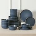 thumbnail image 5 of Earth & Clay Amber 24-Piece Dinnerware Set Stoneware, Blue, 5 of 7