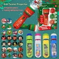 thumbnail image 3 of Christmas Toy Projection Flashlight - Christmas Gift Children's Projection Knowledge Map Holiday Gift - Christmas Big Gift Box - Red, 3 of 5