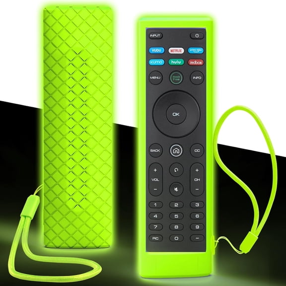 XIBUFE Case for Vizio Tv Remote,Cover Compatible with Vizio Smart Tv Remote Control Xrt136 Xrt140 Silicon Universal Sleeve Skin Glow in the Dark Luminous Glow in the Dark Remote Control Cover