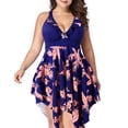 thumbnail image 1 of Toystoory Traje de baño de mujer de amplia aplicación para playa y piscina, traje de baño de nailon Traje de baño Armada,1 2XL, 1 of 4