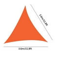 thumbnail image 3 of Meitianfacai Triangle Sun Shade Sail Canopy Fabric Cloth Screen, Water Air Permeable & UV Resistant, Heavy Duty, Carport Patio Outdoor - Red, 3 of 5