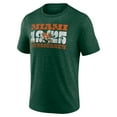 thumbnail image 2 of Men's Green Miami Hurricanes Established Tri-Blend T-Shirt, 2 of 3