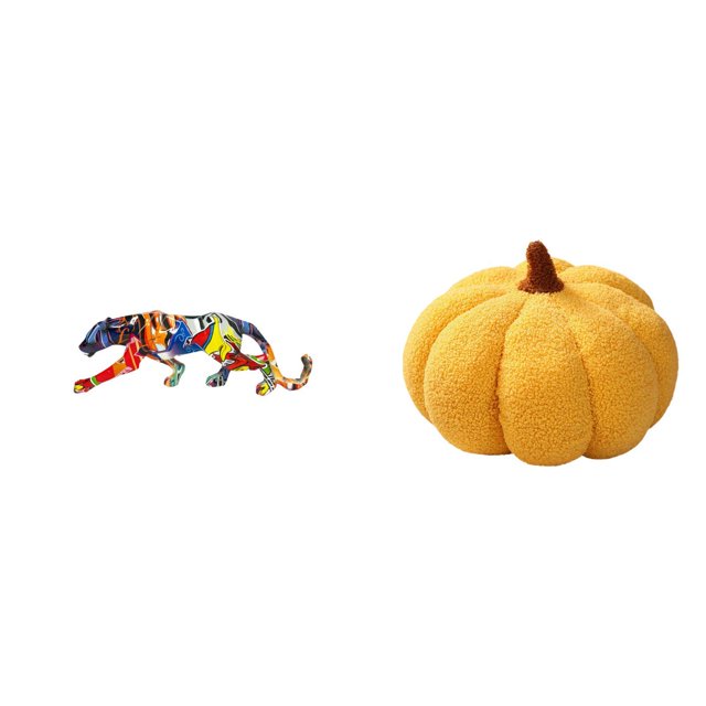 Escultura de calabaza, figura de animal, adorno , cojín decorativo, estante para sofá, dormitorio, decoración interior del hogar
