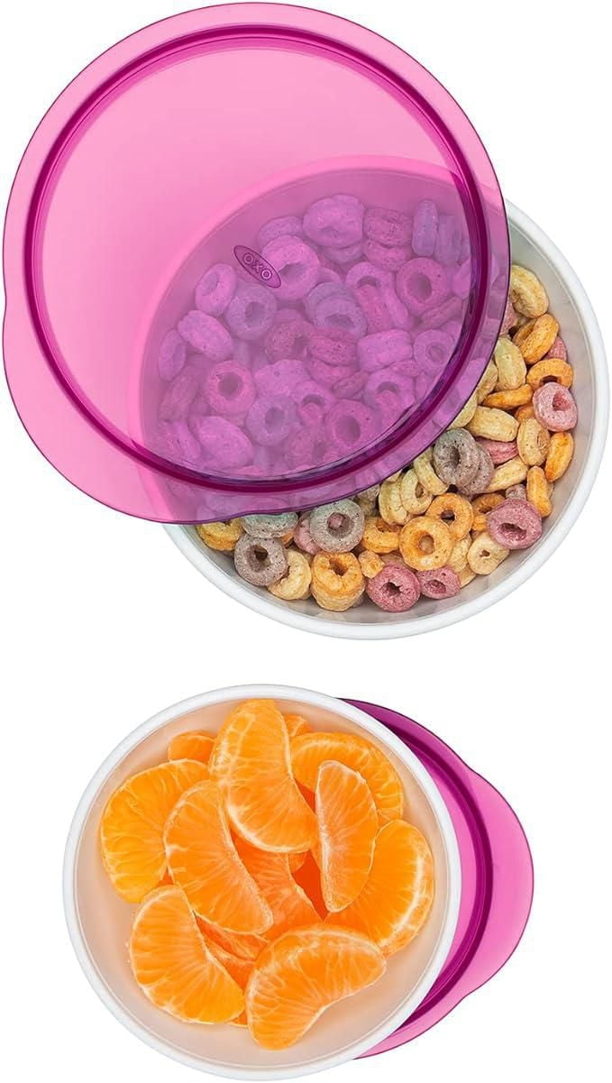 Oxo Tot Small and Large Bowl Set, pink