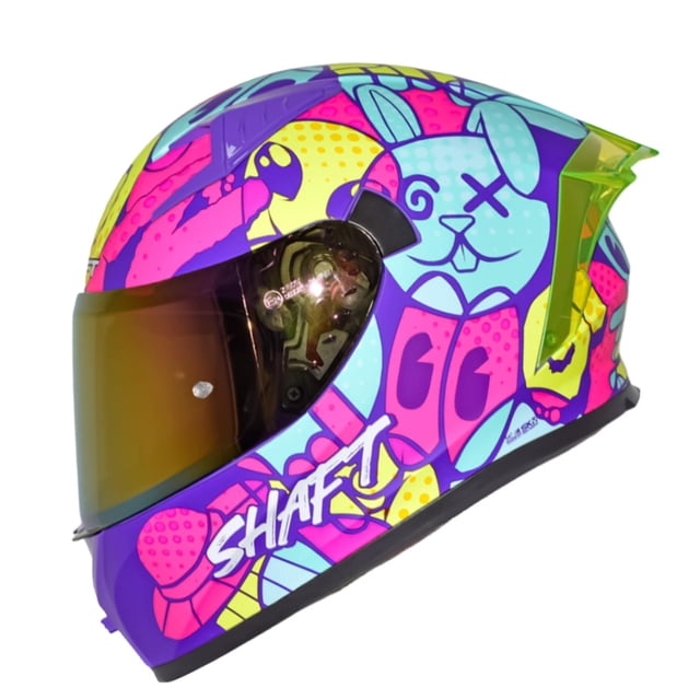 Casco moto Shaft 526SP Talla L Fuchsia Mate Multicolor