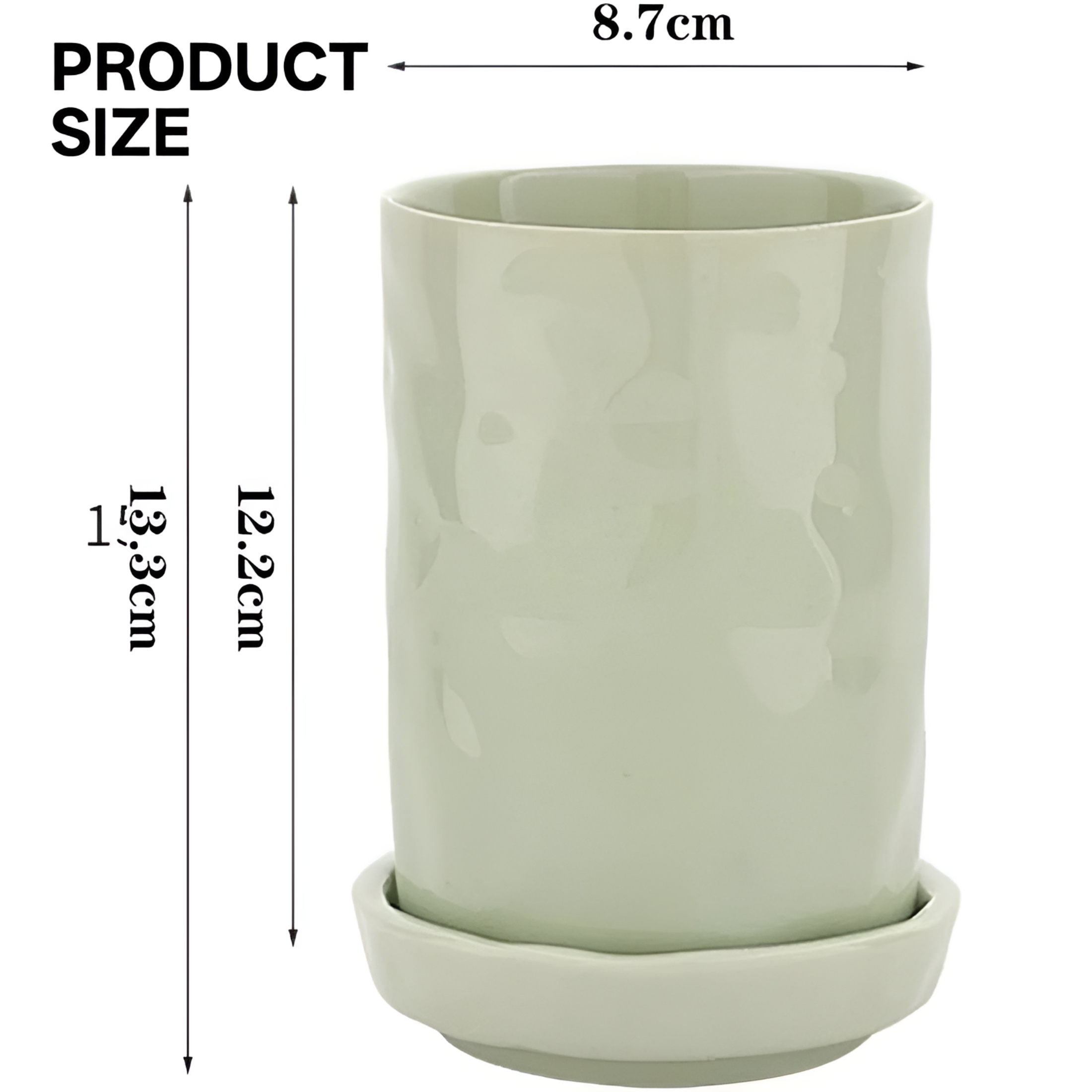 ACDANC 2026 New Kitchen Utensil Holder for Countertop - Ceramic Utensil Crock,Spoon Chopsticks Fork Drain Rack - Kitchen Decor Utensil Organizer with Drain Tray for Kitchen,Countertop,Dining