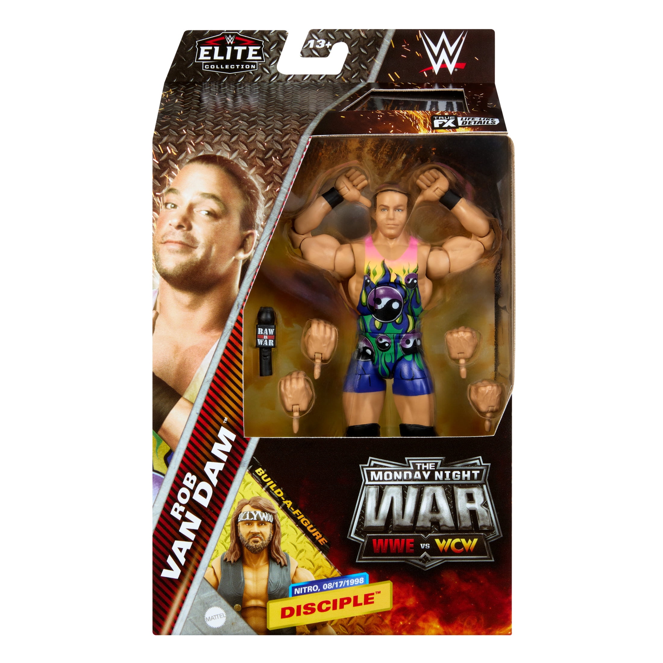 WWE Mattel Elite Ultimate ロブ・ヴァン・ダム Amazon.com: Mattel WWE Rob Van Dam Elite Collection Action