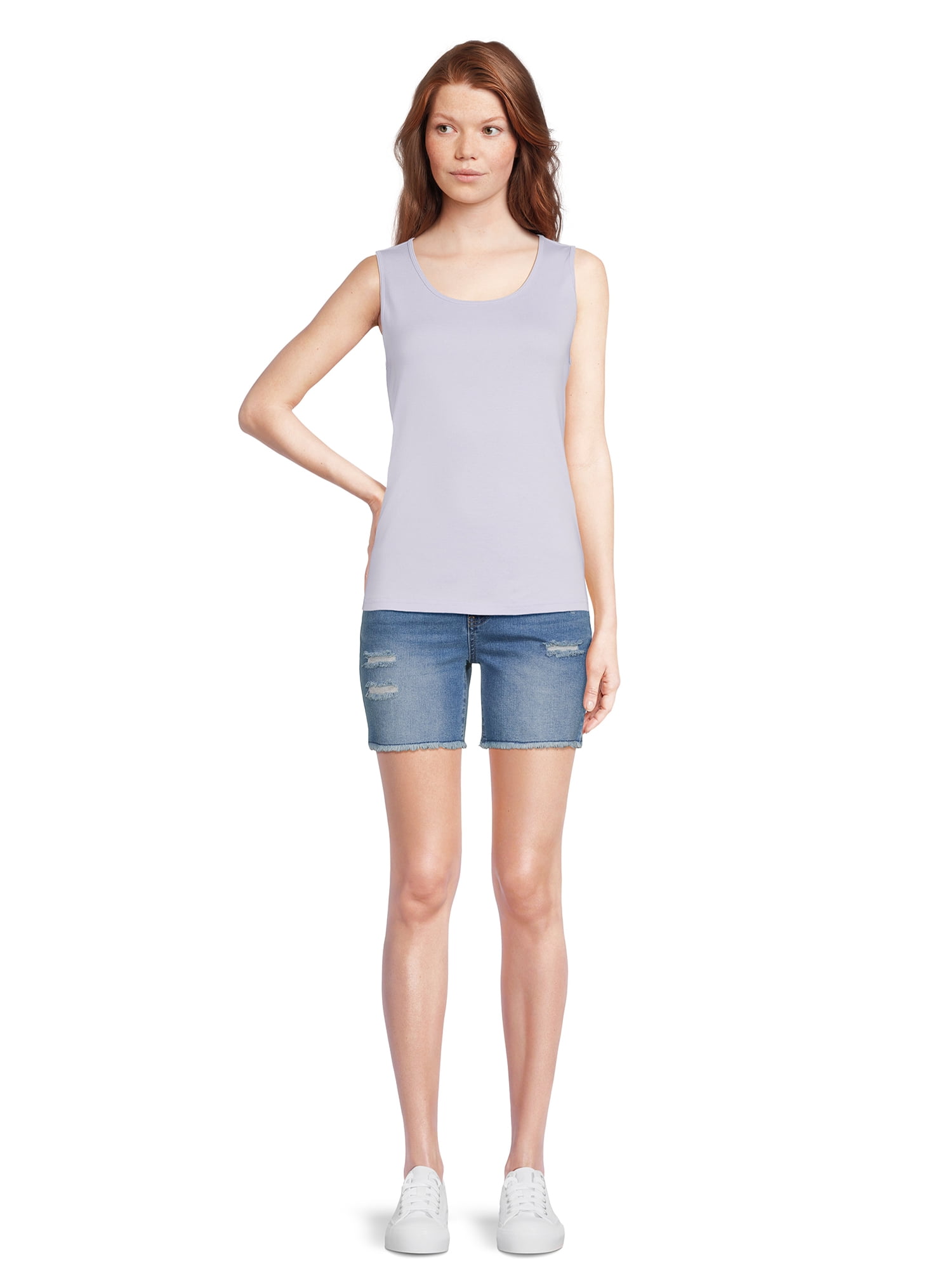 RealSize Women's Rib Muscle Tank Top, Sizes XS-3XL