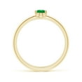 thumbnail image 2 of Angara Natural 0.4 Ct. Emerald Solitaire Ring in 14K Yellow Gold for Women (Ring Size: 3), 2 of 11