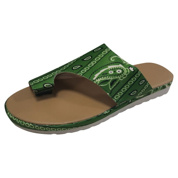 Moda mujer correa de tobillo verano sandalias planas chanclas Shose Wmkox8yii hj789