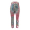 thumbnail image 4 of Lilgiuy Women's Ladies Casual Elastic Waist Loose Pockets Tie-dye Print Pants, 4 of 5