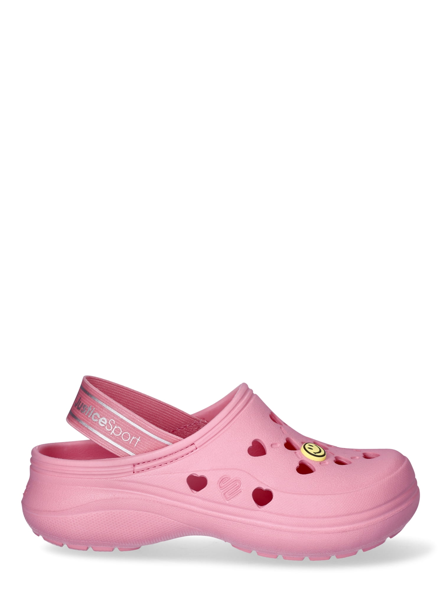 Justice Little Girls and Big Girls Clogs with Charms