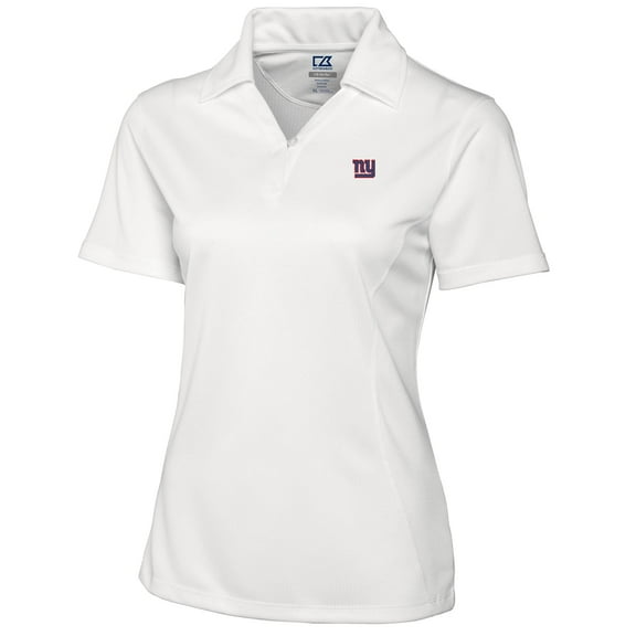 Women's Cutter & Buck White New York Giants DryTec Genre Polo