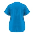 thumbnail image 3 of Fancifize Womens Trendy Blouse for Women Casual V Neck Dressy Shirts Short Sleeve Fashion Tunics Tops Business Summer Comfortable Clothes, 3 of 5