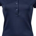 thumbnail image 3 of Tee Jays Womens Pima Short Sleeve Cotton Polo Shirt, 3 of 4