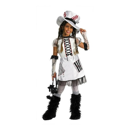 White Monster Bride Girls Child Halloween Costume, One Size, Medium (7-8)