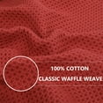 thumbnail image 6 of Smiry 100% Cotton Waffle Weave Kitchen Dish Towels, Ultra Soft Absorbent Quick Drying Cleaning Towel, 13x28 Inches, 4-Pack, Brick Red, 6 of 7