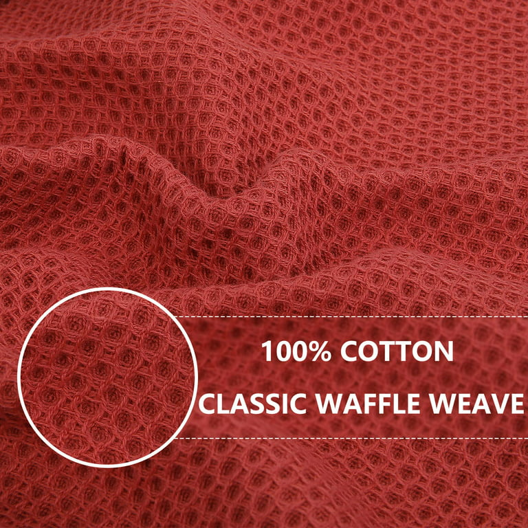 Smiry 100% Cotton Waffle Weave Kitchen Dish Towels, Ultra Soft