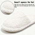 thumbnail image 4 of CHICVOMEY Fuzzy Slippers for women Memory Foam Non-slip House Shoes Plush Faux Fur house slipper Indoor Outdoor, 4 of 9