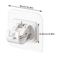 thumbnail image 4 of 15PcsCurtain Rod Bracket No Drilling , Self Adhesive Curtain Rod Wall Brackets Hooks, for Home Bathroom Kitchen and Hotel Use (White), 4 of 9