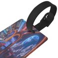 thumbnail image 3 of Kdxio Futuristic Bar Space View Luggage Tags Privacy Cover ID Label Suitcase Tags Identifiers For School Bags,Suitcases, 3 of 7