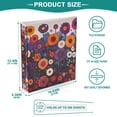 thumbnail image 3 of FORMRS 3 Ring Binder 1.5 inch with Pockets Set of 2 Clip Board 200 Sheets Capacity, Purple Flowers, 3 of 8