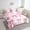 Pink, variant on Erosebridal Blue Bowknot Bedding Sets, Cartoon Ribbon Comforter Sets with Sheets, Princess Style Reversible Bed Sheets Set, Lightweight Bedroom Decor, 7pcs