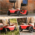 thumbnail image 6 of Segmart Mobility Scooter for Seniors, Foldable 4 Wheel portable Electric Scooter with Upgarded 350W Motor, Bright LED Light & Basket, Fast Charging, 330pound Support, Red, 6 of 11