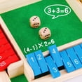 thumbnail image 3 of WJCA Four-Sided Number Game, Educational Math Learning Toy for Kids, Fun Family Night Board Game for Adults & Children, Multi-Player Entertainment,Green, 3 of 6