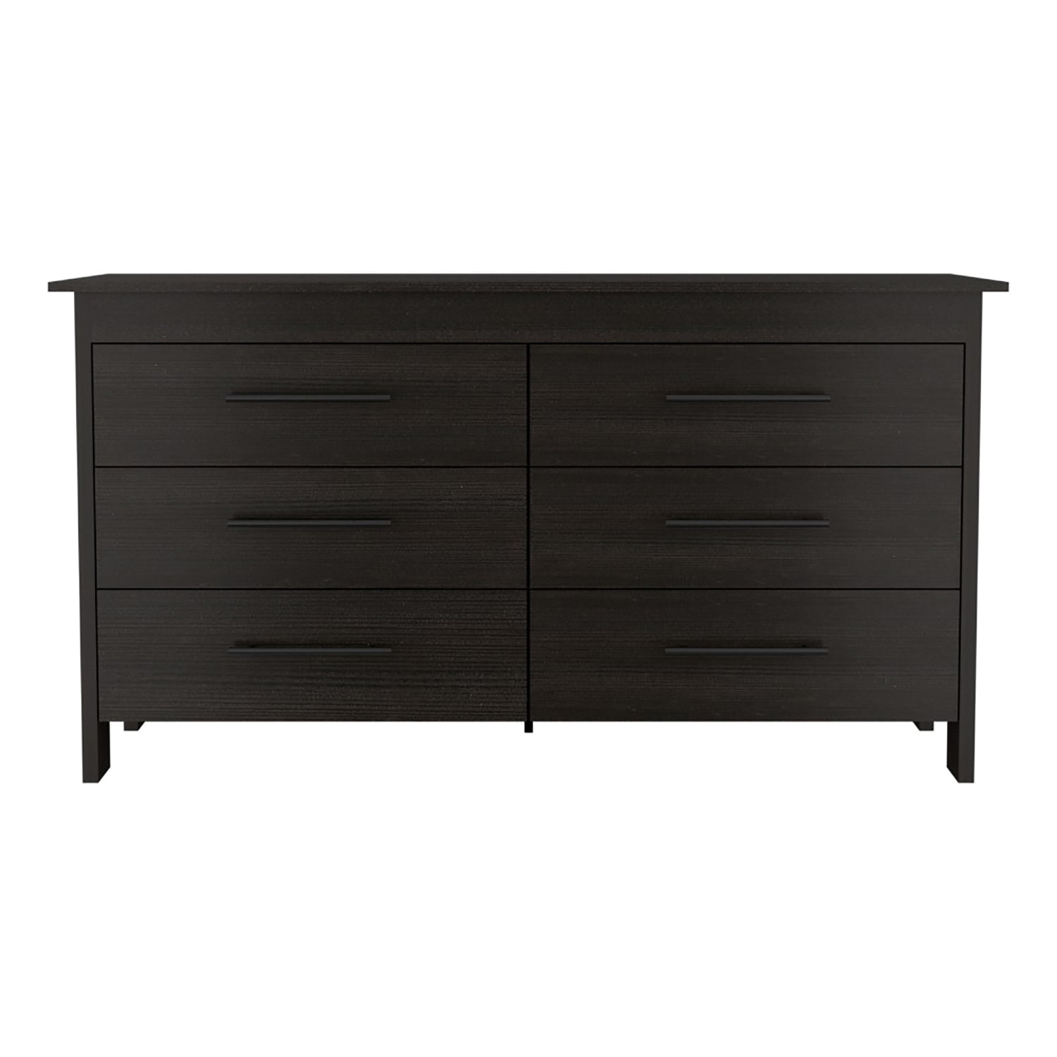Kadyn 6 Drawer Double Nursery Dresser, Chest of Drawers with Four Legs, Storage Cabinet for Living Room, Black Sideboard Kadyn 6 Drawer Double Nursery Dresser, Chest of Drawers with Four Legs, Storage Cabinet for Living Room, Black Sideboard