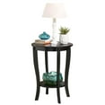 thumbnail image 4 of Convenience Concepts American Heritage Round Sofa & Couch End Table, Black, 4 of 7
