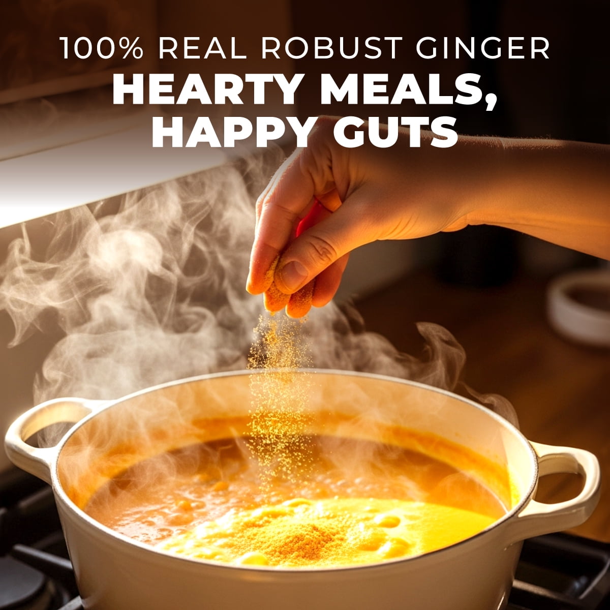 Gya Tea Co Ginger Powder 1.1lb (17.64 Oz) - 100% Real & Robust Ground Ginger, Smooth-Blending For Shots, Teas, Cooking - Antioxidant Rich For Overall Wellness, Digestion Support - Non-GMO