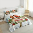 thumbnail image 3 of Manfei Christmas Bird Robin Bedding Comforter Set for Kid, Flower Plant Twin Comforter Sets, Winter Animal Reversible Bedding Set, Lightweight Room Decor, 2-Piece, 3 of 8