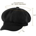 thumbnail image 4 of Newsboy Hats for Women Winter Beret Hat Classic Newsboy Caps Retro Fashion French Hats for Women, 4 of 6