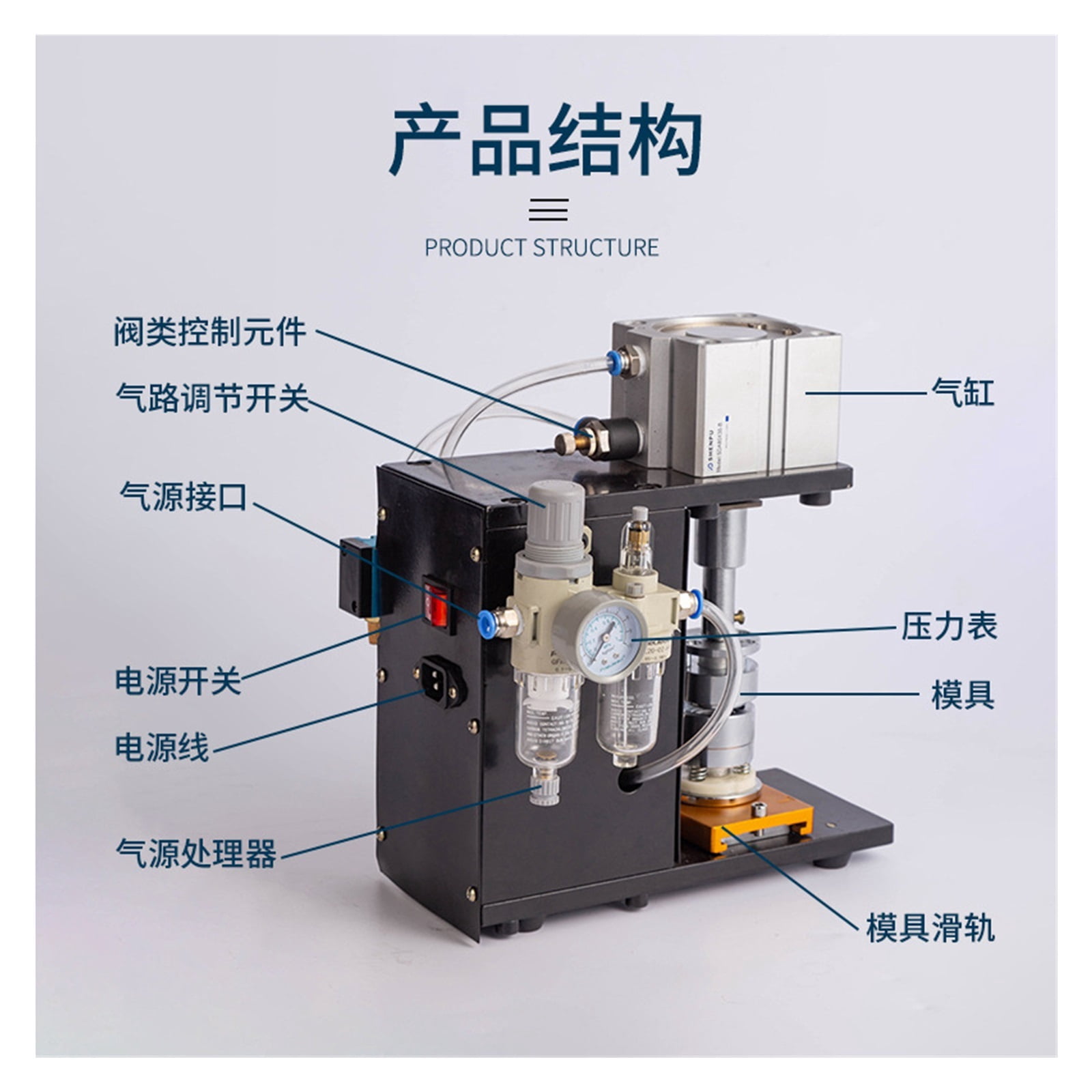 Pneumatic Badge Making Machine Auto Induction Stamping Badge Processing Punching Machine With Pedal Models