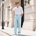 thumbnail image 6 of GINGTTO Men's Dress Pants Loose Fit Slacks for Men, 6 of 7