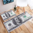 thumbnail image 4 of EIMELI One Hundred Dollar 100 Bill Print Area Rug With Non-Slip Backing Modern Home Decor Carpet Runner Mat, 4 of 7