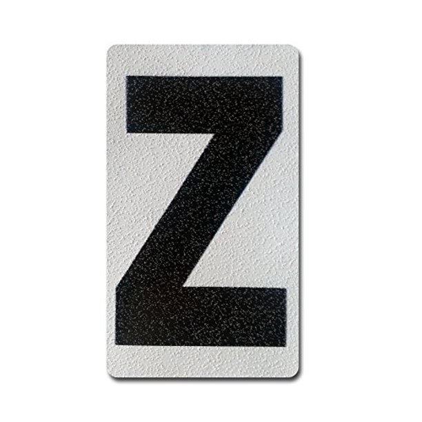 Individual Peel & Stick, Reflective Aluminum Numbers/Letters, 4 inch (Z