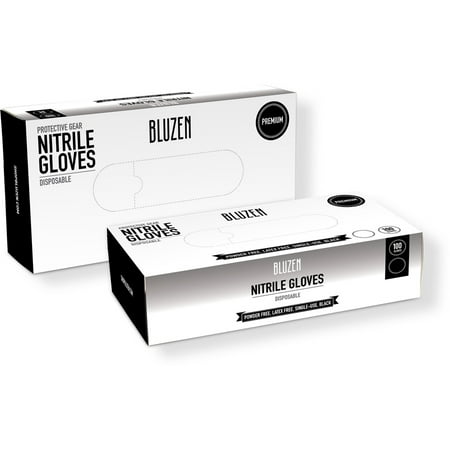 

Afflink Black Nitrile Gloves - Allergy Protection - Large Size - For Right/Left Hand - Black - Tear Resistant Rip Resistant Comfortable - For Sanita | Bundle of 2 Boxes