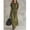 Army Green-3XL, variant on Green Round Neck Dolman Sleeve Maxi Jumpsuit With Smocked Waist