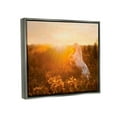 thumbnail image 4 of Stupell Industries Standing Horse in Rising Sun Landscape Photography Gray Floater Framed Canvas Art Print Wall Art, 21 x 17, 4 of 10