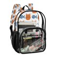 thumbnail image 2 of Large Clear PVC Backpack Heavy Duty See Through Backpack for Adults Work Travel, Cat & Fish Print Printed 12L, 2 of 8
