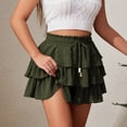 thumbnail image 6 of Flowy Shorts for Women Boho Ruffle Tiered Butterfly Skorts High Waist Mini Skirts Casual Shorts, 6 of 7