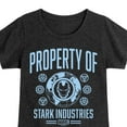 thumbnail image 3 of Marvel Iron Man - Property Of Stark Industries - Toddler And Youth Girls Fitted Short Sleeve Graphic T-Shirt, 3 of 5
