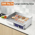 thumbnail image 4 of Costway 22" Commercial Electric Griddle 110V 2000W Flat Top Countertop Grill 122℉-572℉, 4 of 10