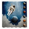 thumbnail image 3 of Ambesonne Nebula Shower Curtain, Astronaut Planets Space, 69"Wx84"L, Multicolor, 3 of 5