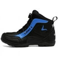 thumbnail image 1 of Bottes de moto et Chaussures de moto à Plateforme Rehaussante pour Femmes, Noir et Bleu, 46, 1 of 23