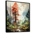 thumbnail image 2 of Designart "Enchanting Redwood Forest I" Tree Redwood Floater Framed Wall Decor, 2 of 5