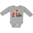 thumbnail image 3 of Inktastic Movie Loving Bats with Popcorn and Soda Boys or Girls Long Sleeve Baby Bodysuit, 3 of 5